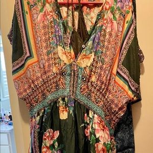 Johnny Was, Silk dress with slip